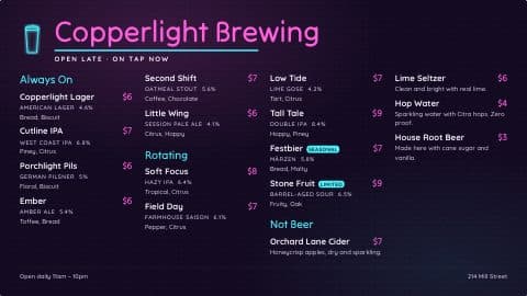 Neon Sign theme