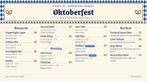Oktoberfest theme