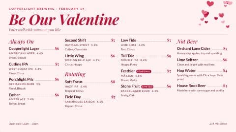 Valentine’s Day theme